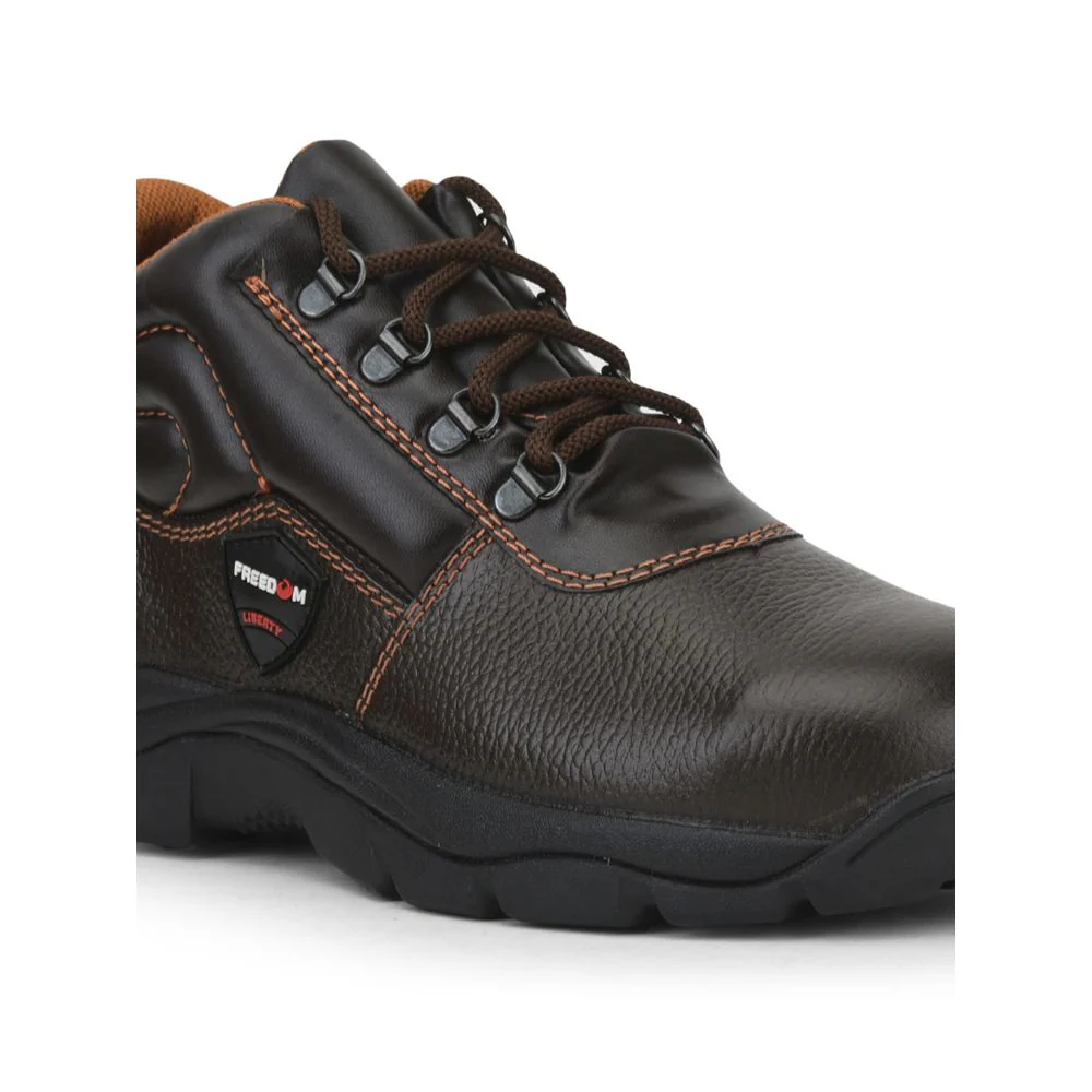 Freedom By Liberty Mens ARMOUR-AK Lacing Brown Safety Shoe - Image 6