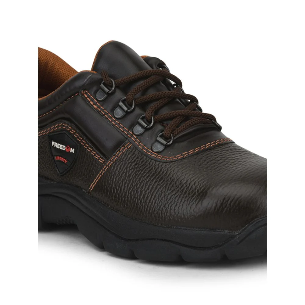 Freedom By Liberty Mens ARMOUR-ST Lacing Brown Safety Shoe - Image 7