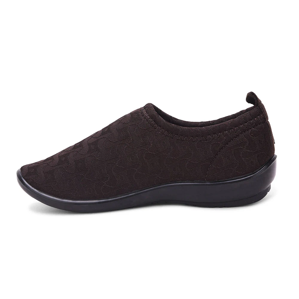 Gliders by Liberty Ladies MARINA-202 Brown Casual Ballerina - Image 3