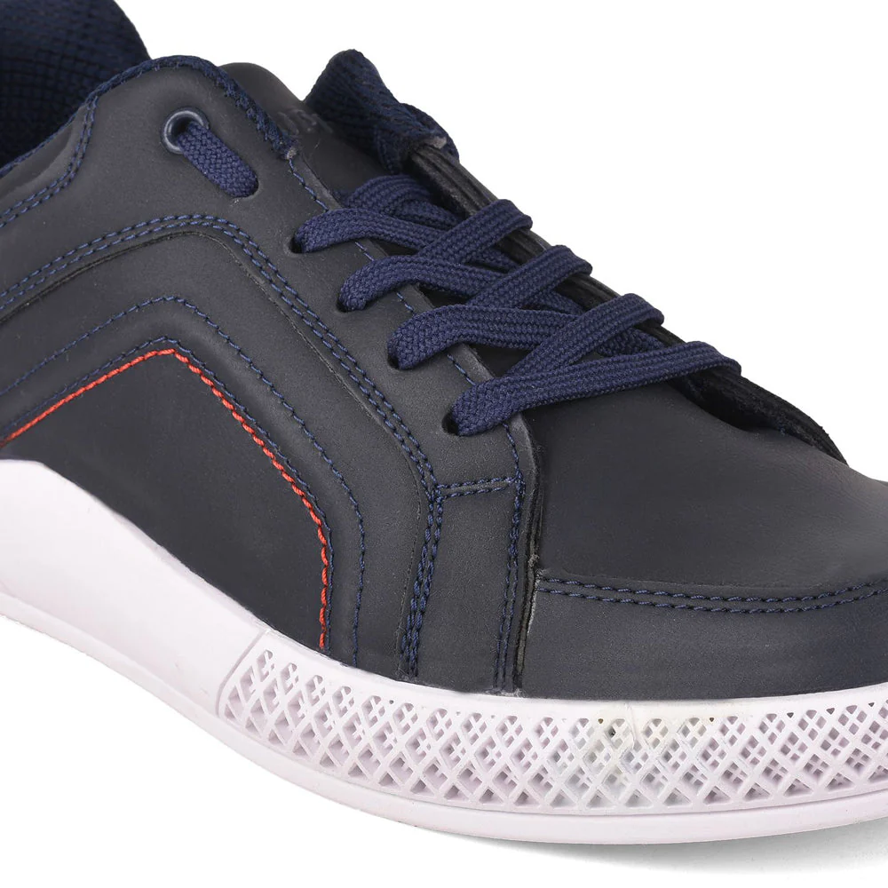Gliders Casual Navy Blue Lacing Shoes For Men FELIX-1ME By Liberty - Image 4