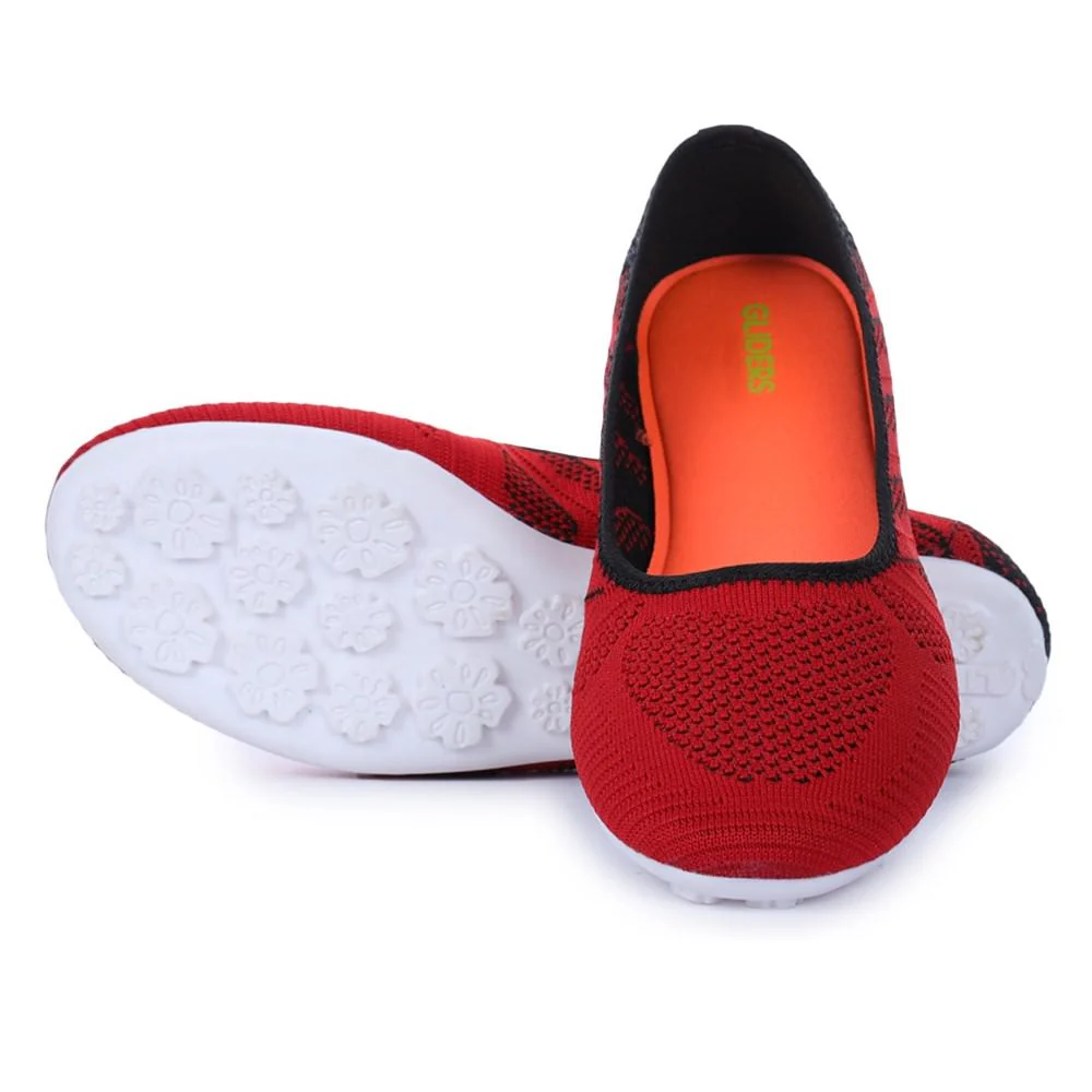 Gliders (Red) Casual Ballerina Shoes For Women PRETTY-2 By Liberty - Image 6