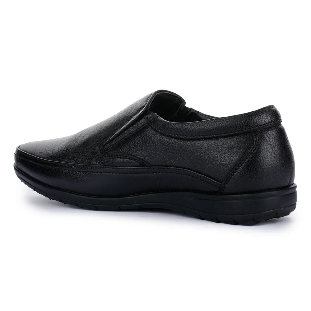 Healers Black Formal Non Lacing Shoes For Men HA1-11 By Liberty - Image 3