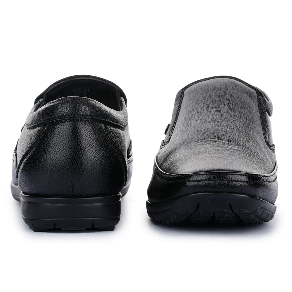 Healers Black Formal Non Lacing Shoes For Men HA1-11 By Liberty - Image 6
