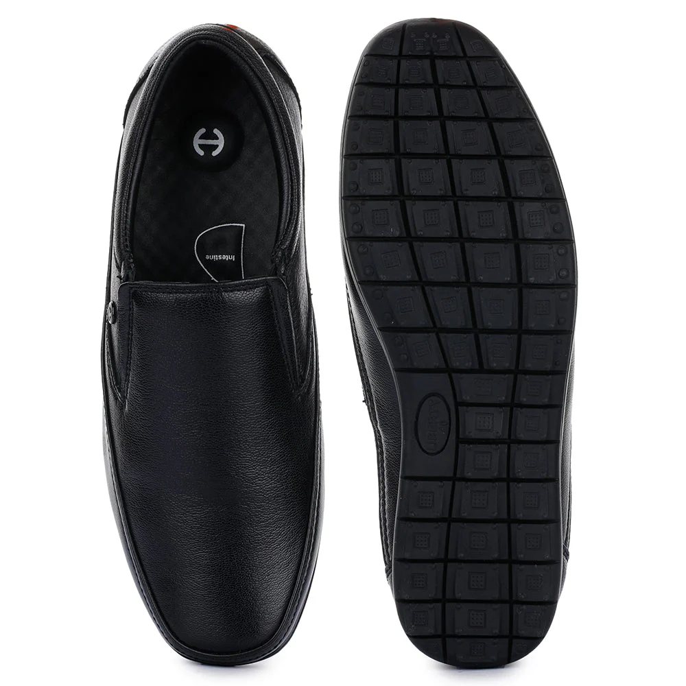 Healers Black Formal Non Lacing Shoes For Men HA1-11 By Liberty - Image 7