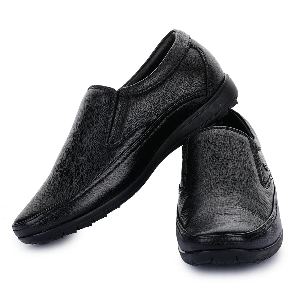 Healers Black Formal Non Lacing Shoes For Men HA1-11 By Liberty - Image 8