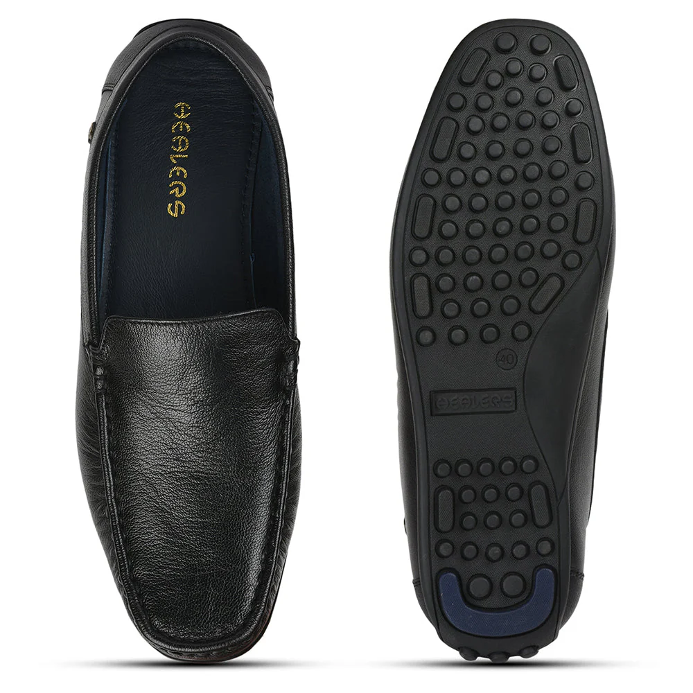 Healers By Liberty Men JPL-275 Black Casual Non lacing Loafers Shoes - Image 6