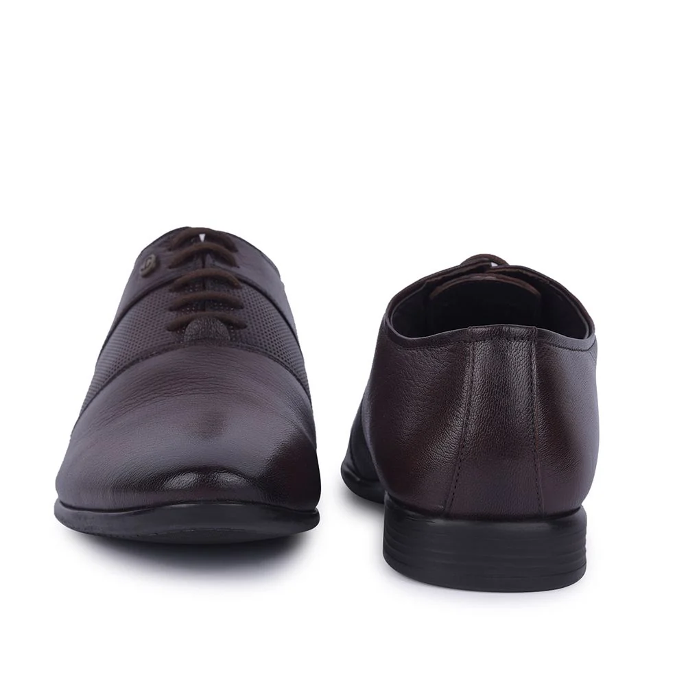 Healers By Liberty Men OSL-10 D.Brown Formal Lacing Shoes - Image 4