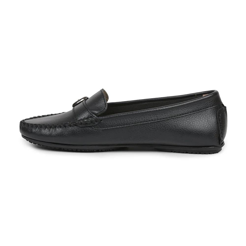 Healers Black Casual Loafers For Women GI-SML-01 By Liberty - Image 3