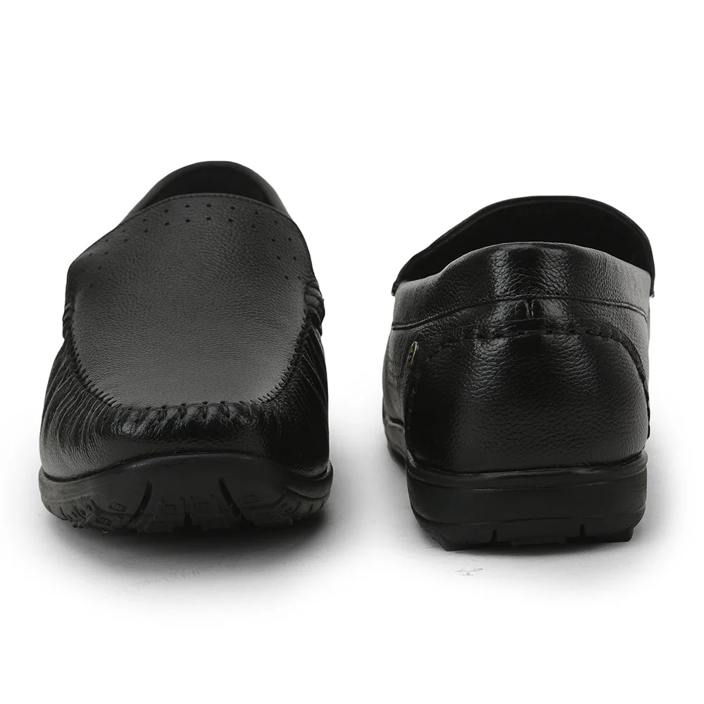 Healers Casual Non lacing Loafers Shoes For Men (Black) JPL-271 By Liberty - Image 4