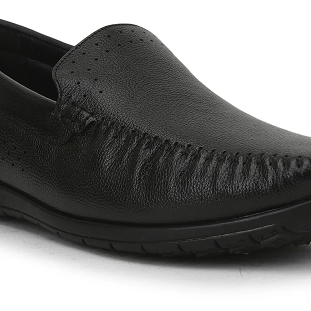 Healers Casual Non lacing Loafers Shoes For Men (Black) JPL-271 By Liberty - Image 6