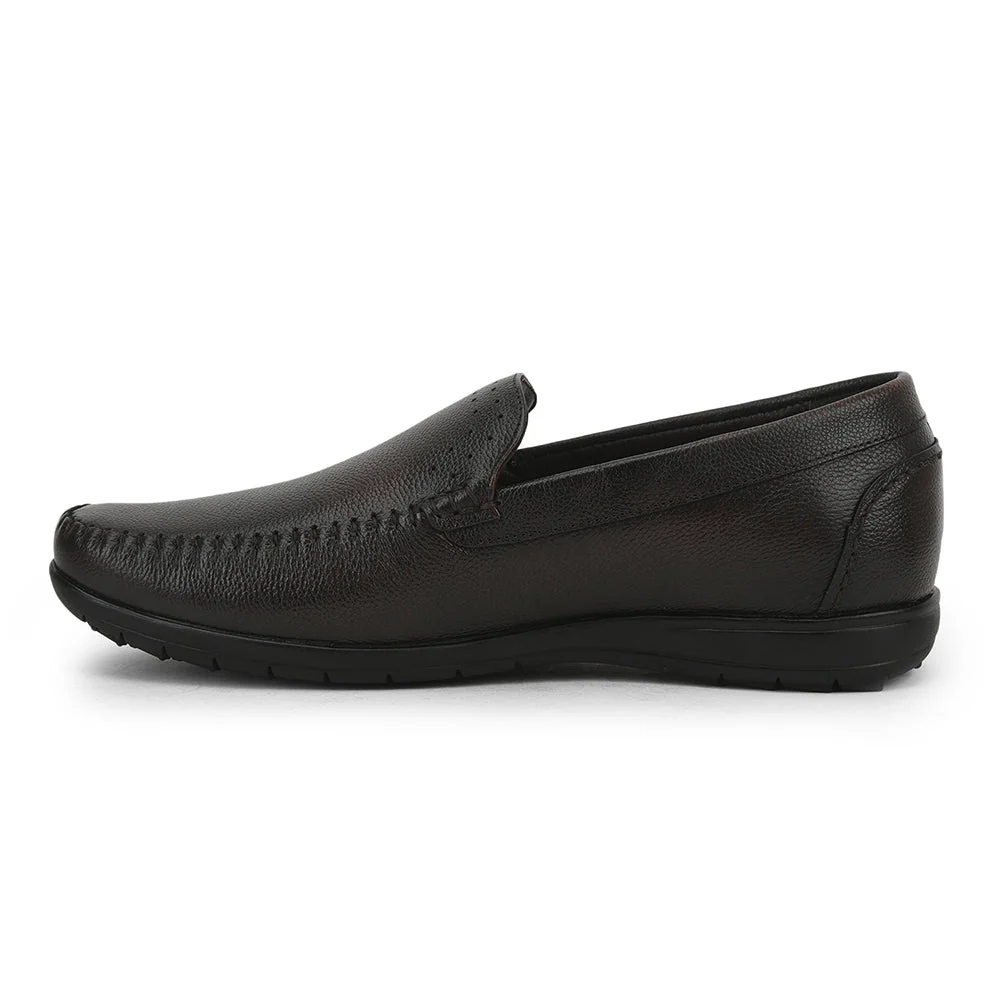 Healers Casual Non lacing Loafers Shoes For Men (D.Brown) JPL-271 By Liberty - Image 3