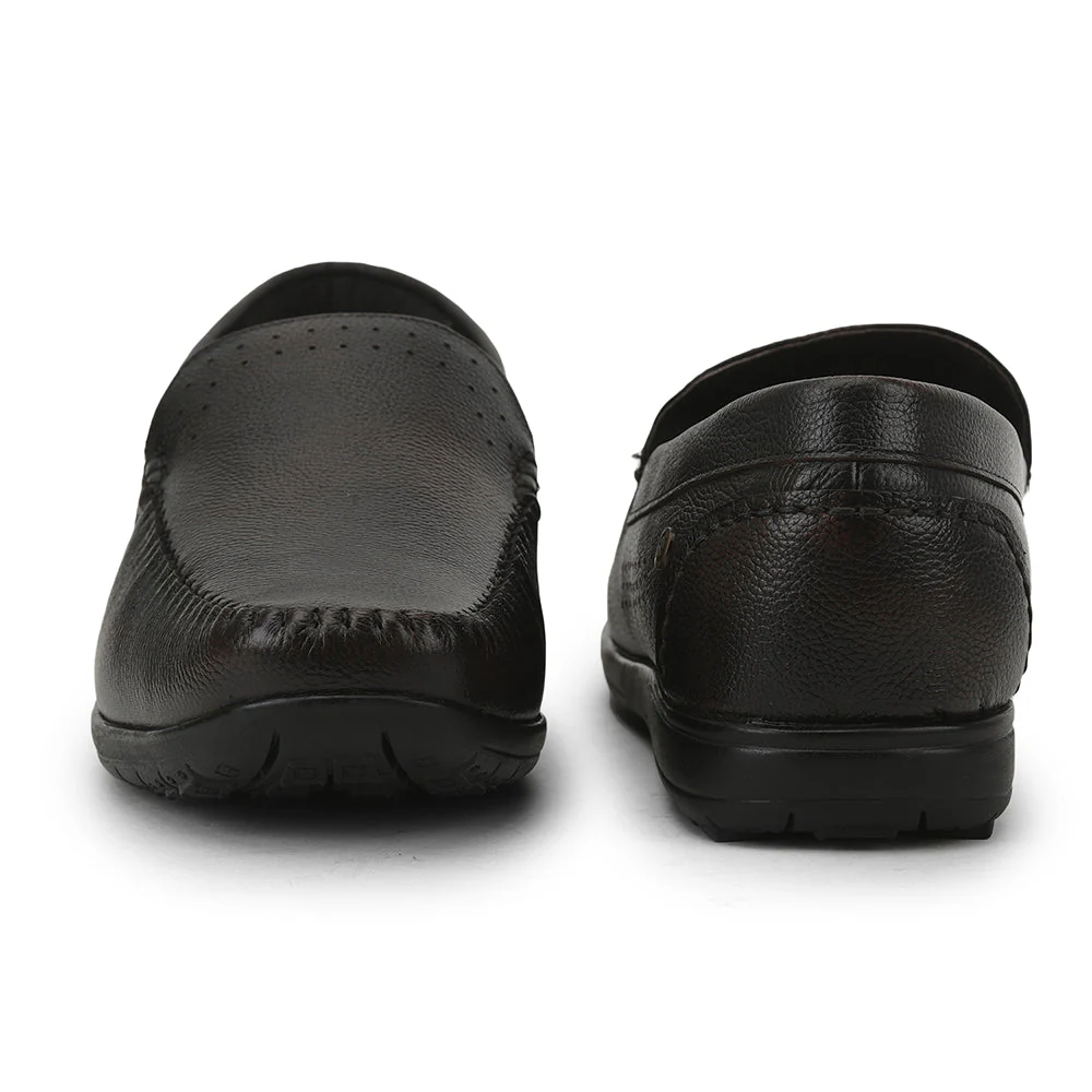Healers Casual Non lacing Loafers Shoes For Men (D.Brown) JPL-271 By Liberty - Image 4