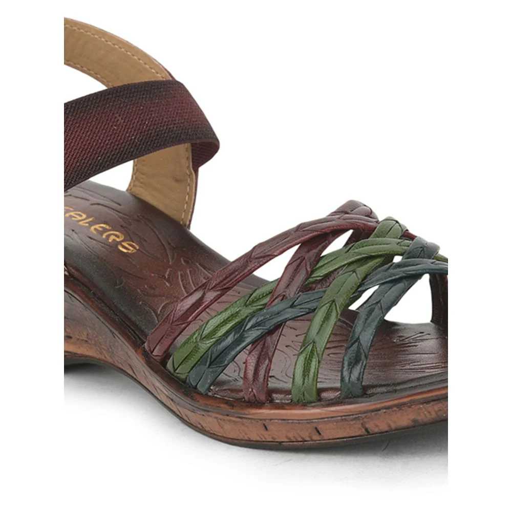 Healers Casual Sandal For Ladies (Cherry) TLO-15 By Liberty - Image 6