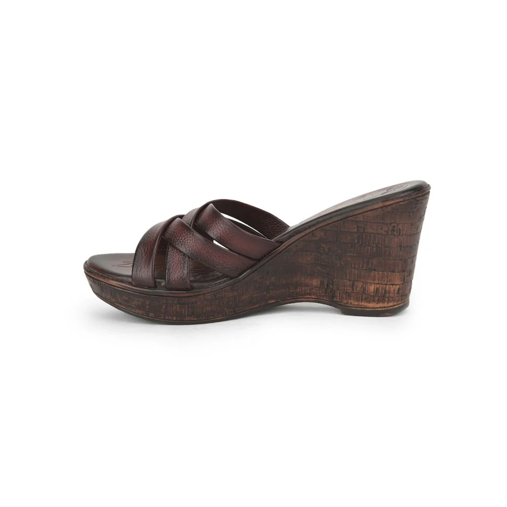 Healers Cherry Casual Wedge Heel Sandal For Women TLO-12 By Liberty - Image 3
