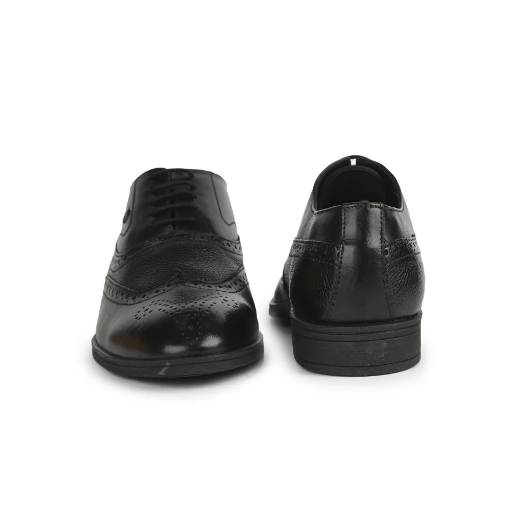 Healers Formal Black Lacing Brogue Shoes For Men AV-20 By Liberty - Image 4
