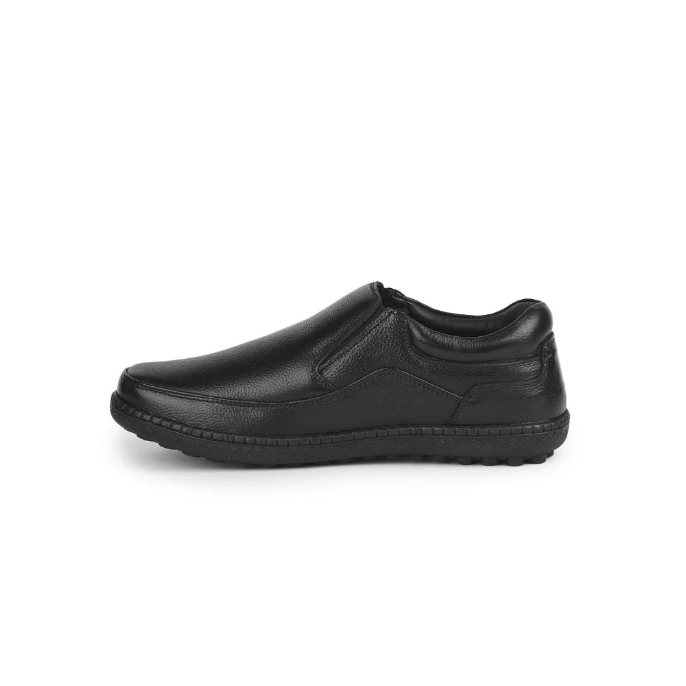 Healers Formal (Black) Non lacing Shoes For Men ER-38 By Liberty - Image 3