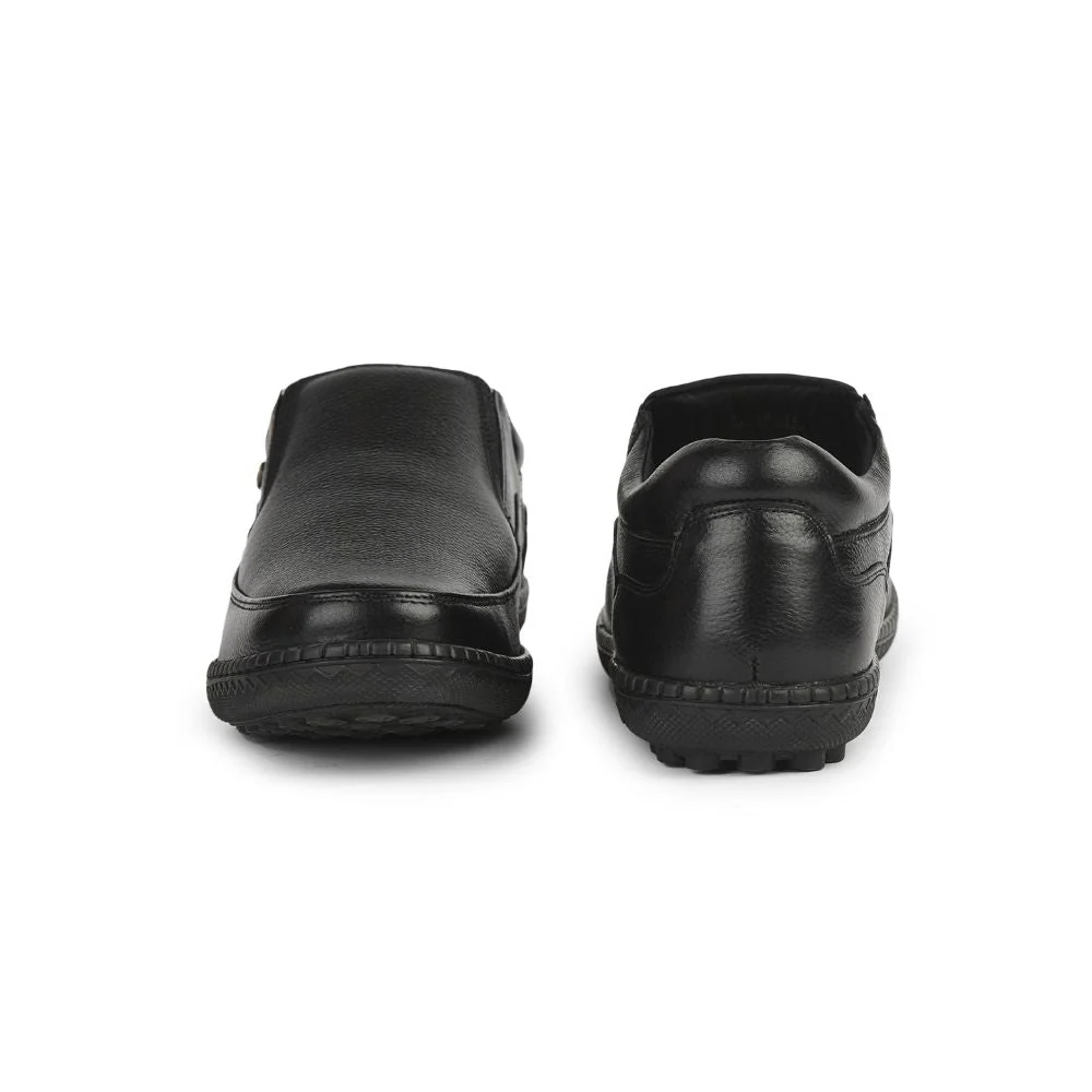 Healers Formal (Black) Non lacing Shoes For Men ER-38 By Liberty - Image 4