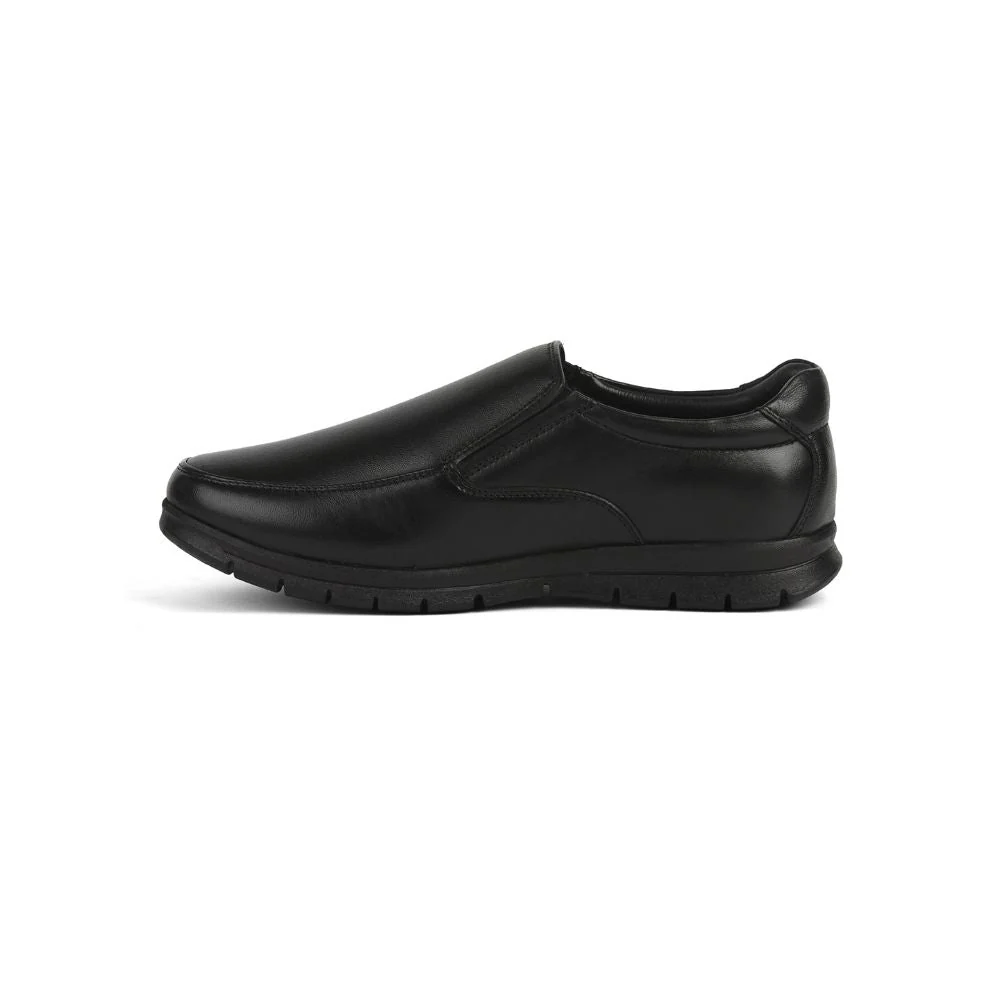 Healers Formal (Black) Non lacing Shoes For Men JPL-232 By Liberty - Image 3