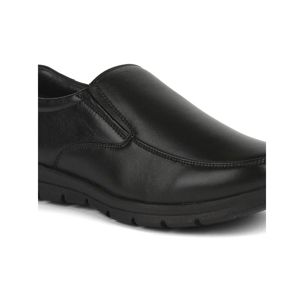 Healers Formal (Black) Non lacing Shoes For Men JPL-232 By Liberty - Image 6