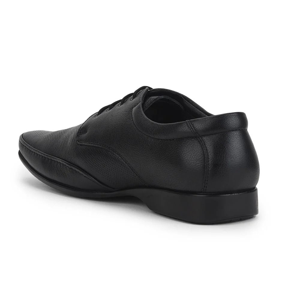 Healers Formal Lacing Shoes For Men (Black) FL-510N By Liberty - Image 3