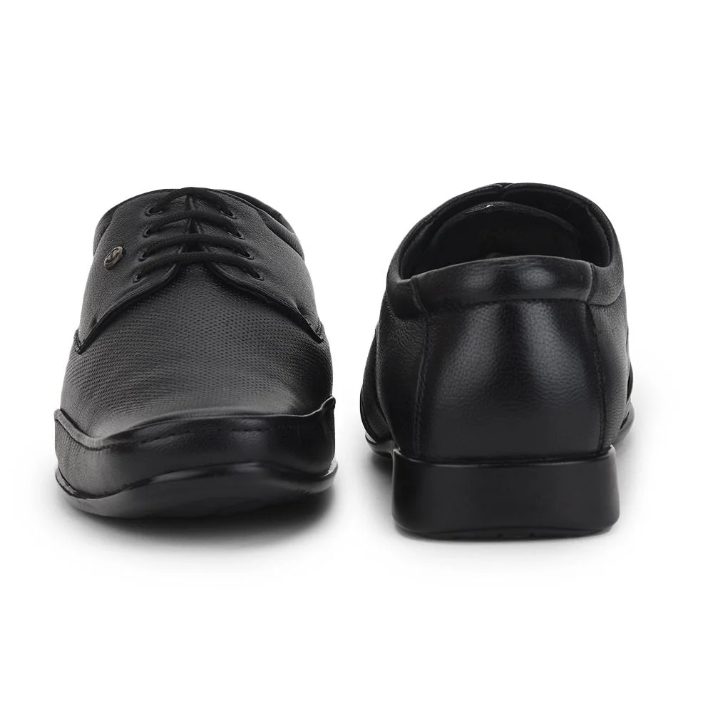 Healers Formal Lacing Shoes For Men (Black) FL-510N By Liberty - Image 4