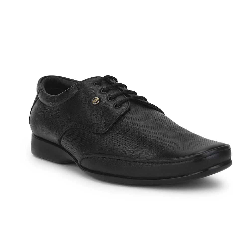 Healers Formal Lacing Shoes For Men (Black) FL-510N By Liberty - Image 8