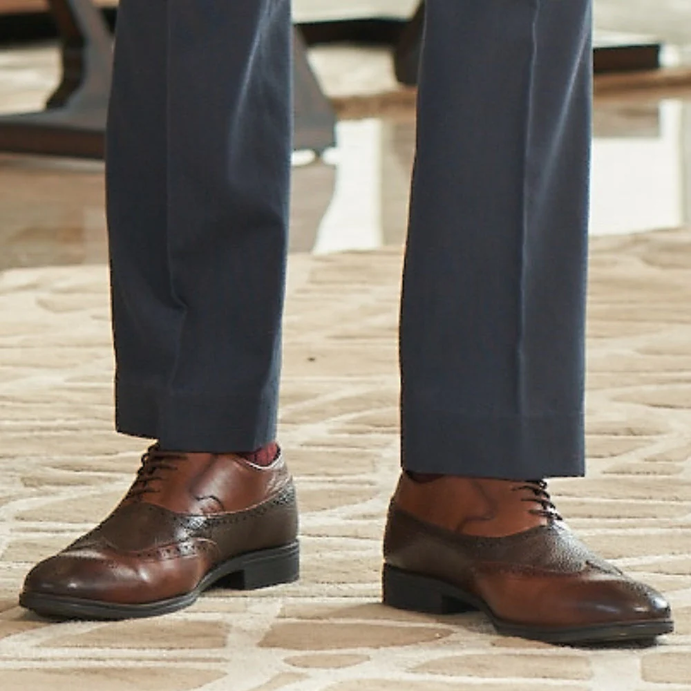 Healers Formal Brown Lacing Brogue Shoes For Men AV-20 By Liberty - Image 5