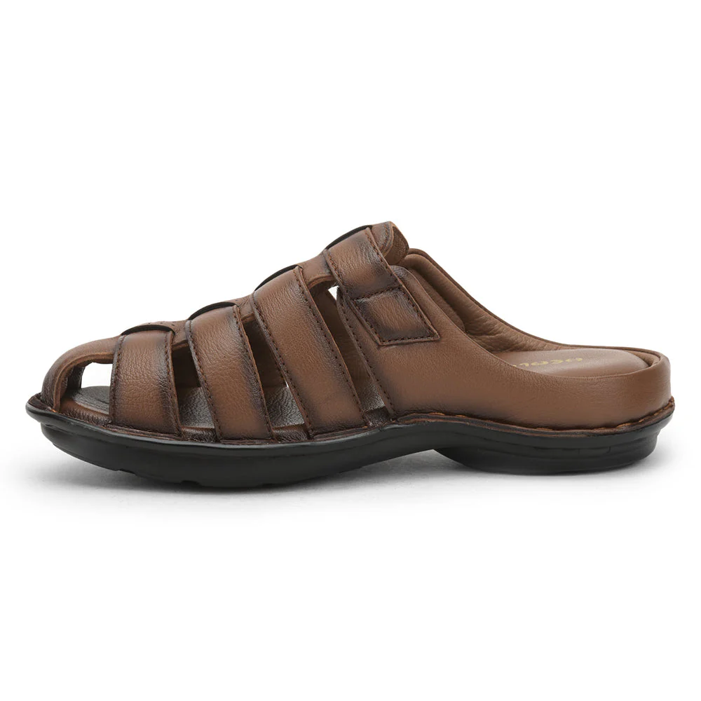 Healers Formal Sandal For Men (Tan) ER-54 By Liberty - Image 3