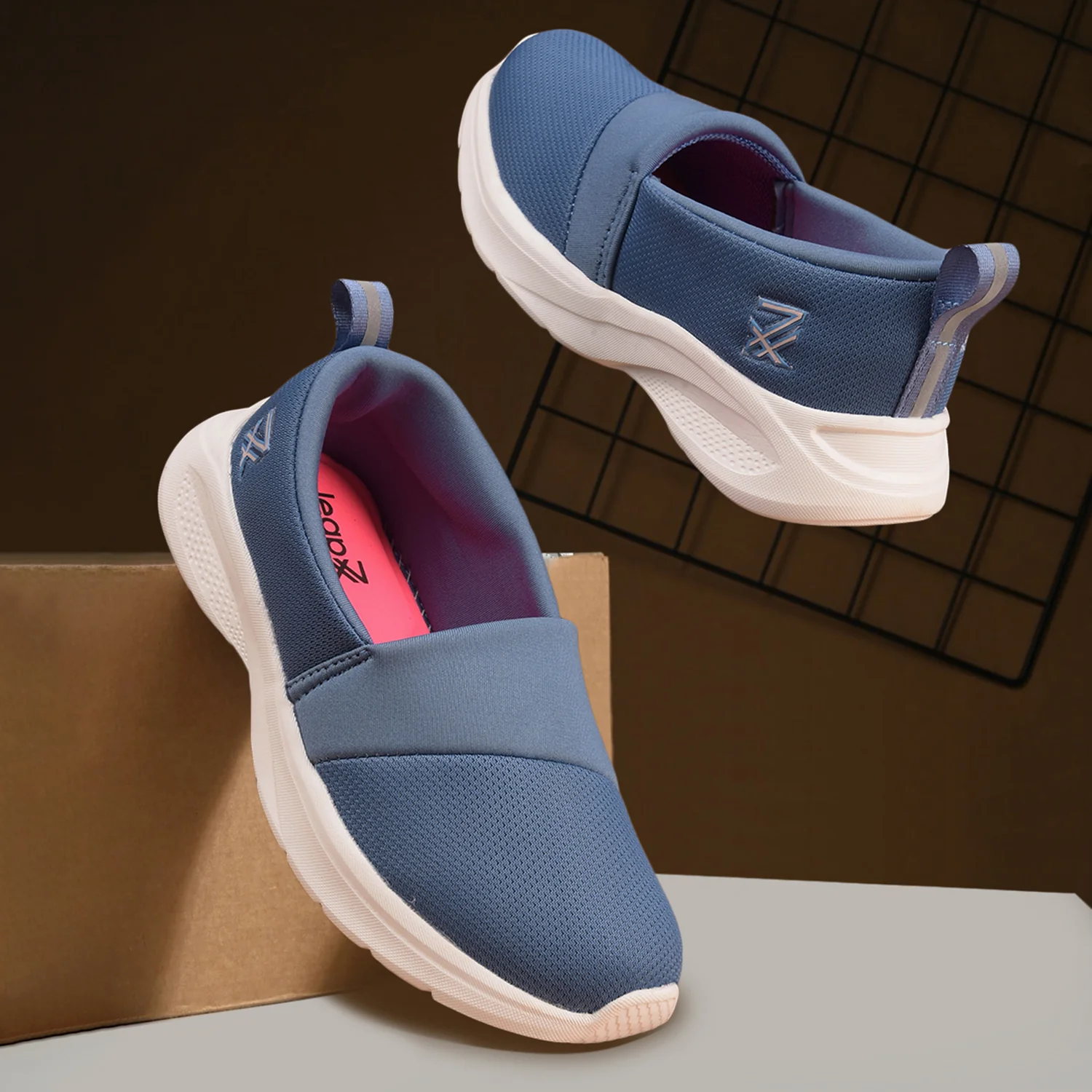 Leap7x Blue Casual Non Lacing Shoes For Women TRINCY By Liberty - Image 4