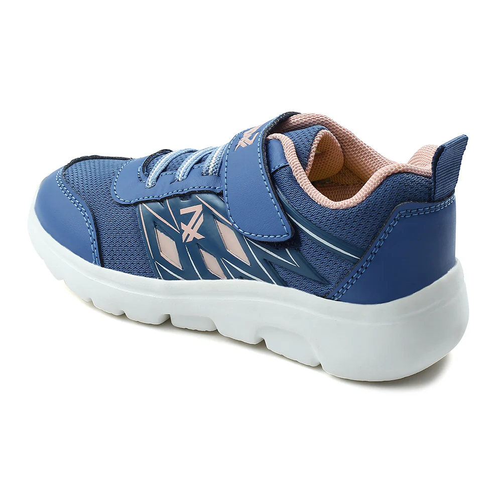 Leap7x Blue Non Lacing Velcro Casual Shoes For Kids JERRY-V By Liberty - Image 5