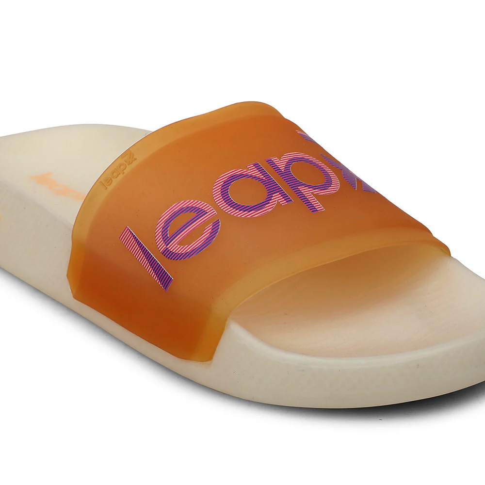 Leap7x NITPRO Casual Peach Slides For Women NITWALK-L9 By Liberty - Image 5
