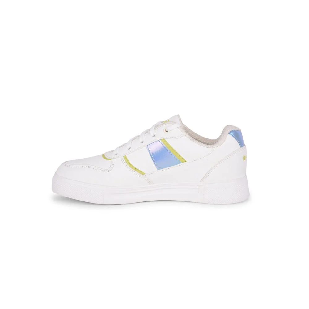 Leap7x Lacing White Casual Sneakers For Women FEMINA-2 By Liberty - Image 3