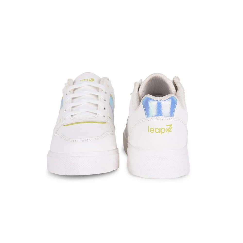 Leap7x Lacing White Casual Sneakers For Women FEMINA-2 By Liberty - Image 5