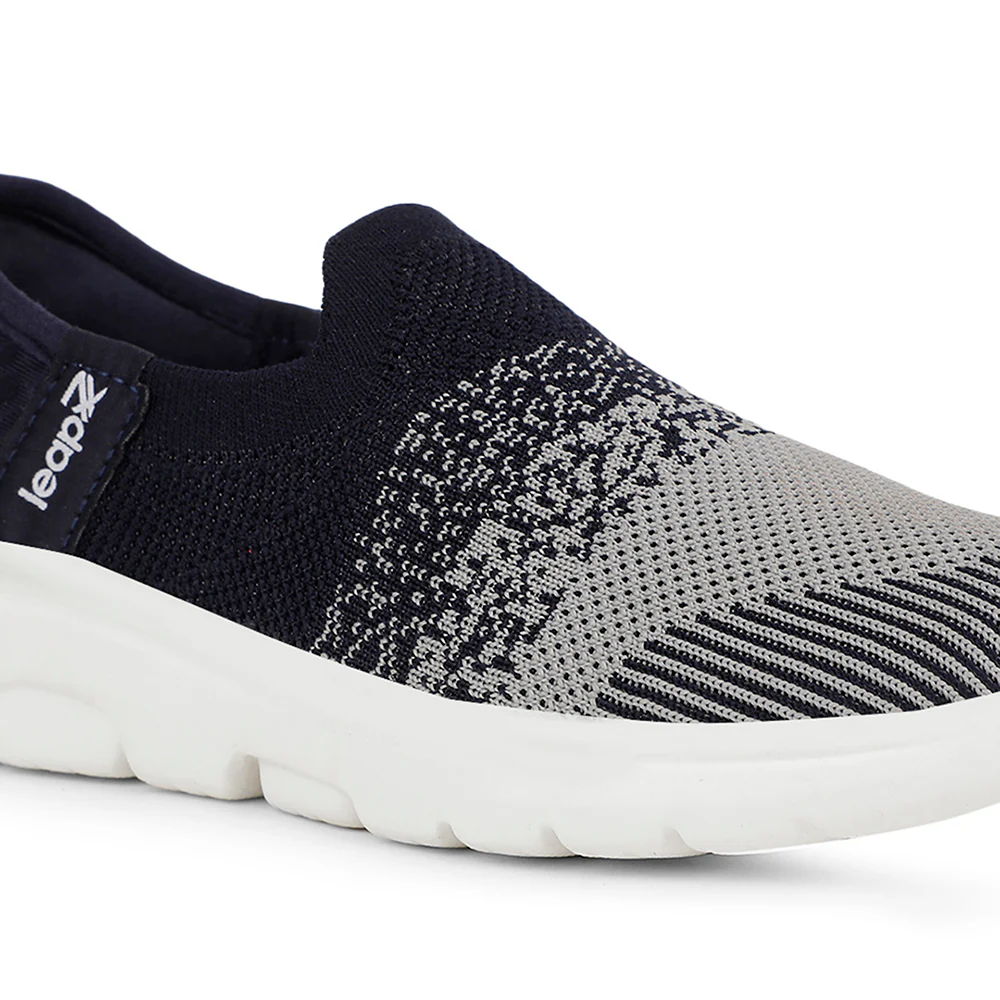 Leap7x Casual Navy Blue Non Lacing Shoes For Kids EAZYGO-10N By Liberty - Image 5