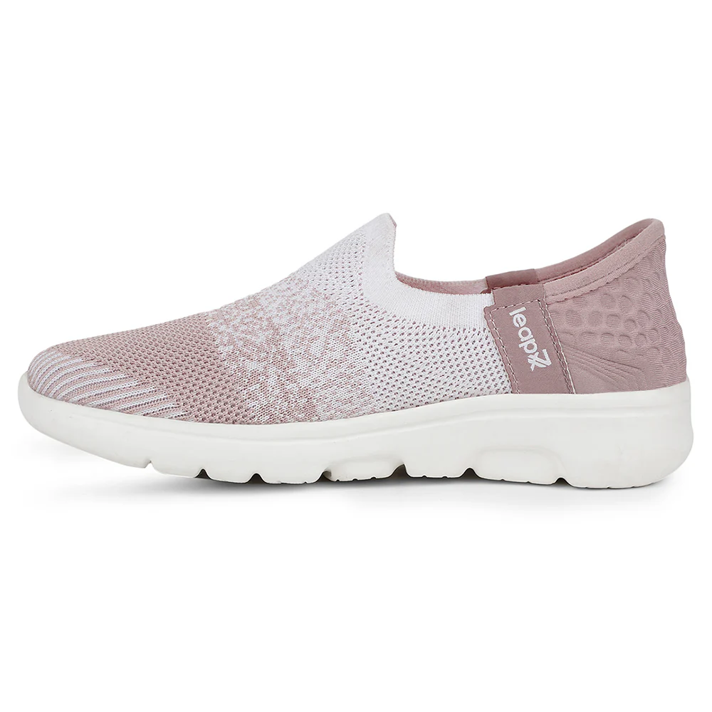 Leap7x Casual Peach Non Lacing Shoes For Kids EAZYGO-10N By Liberty - Image 3