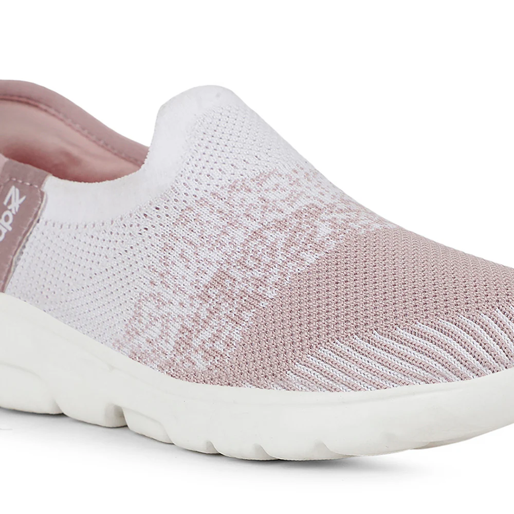 Leap7x Casual Peach Non Lacing Shoes For Kids EAZYGO-10N By Liberty - Image 5