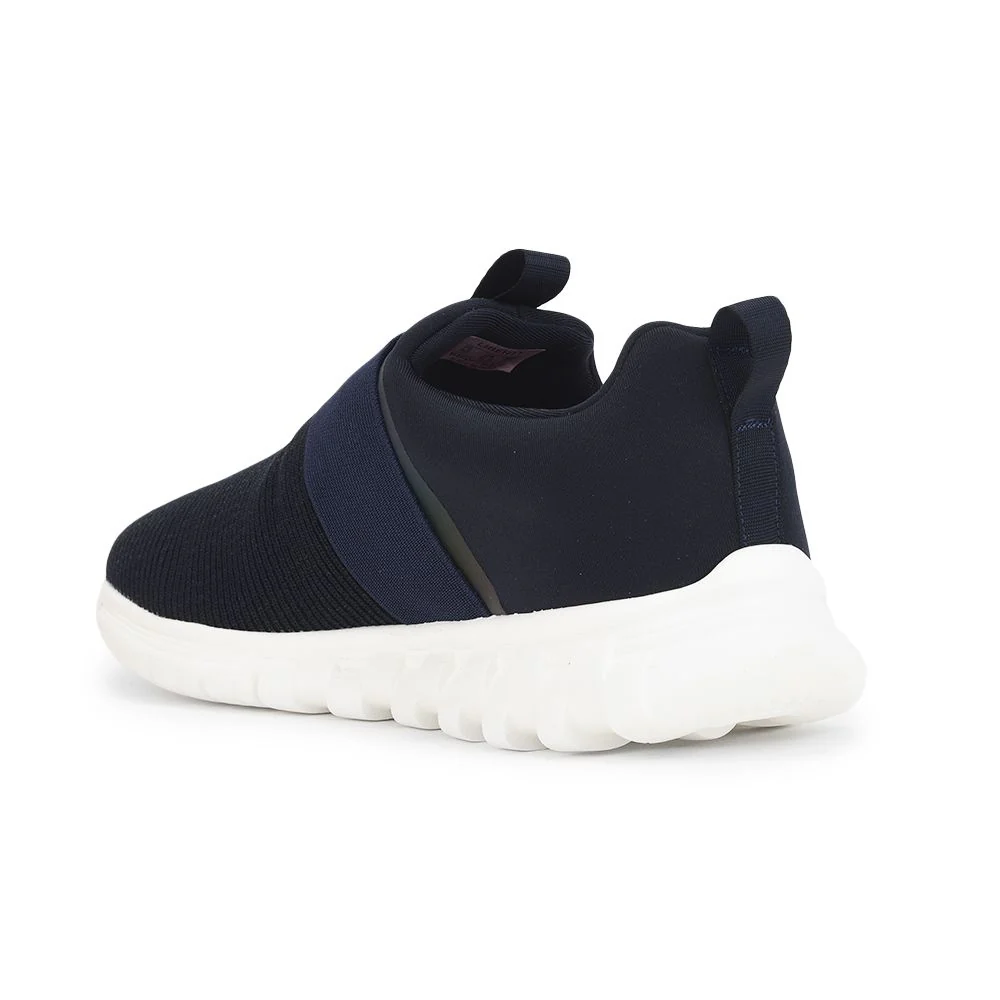 Leap7x Non Lacing Navy Blue Casual Slip on Shoes For Women MERCY By Liberty - Image 3