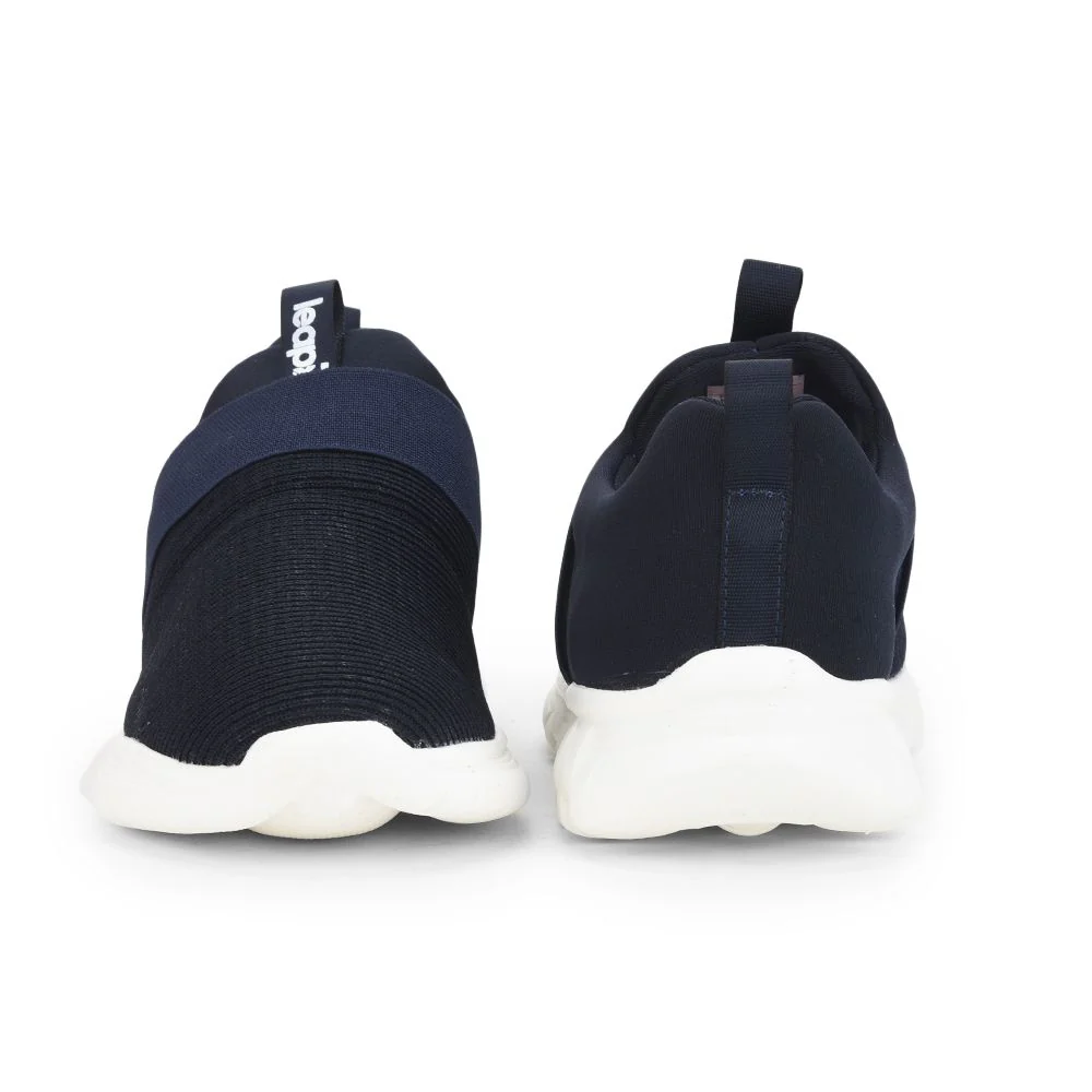 Leap7x Non Lacing Navy Blue Casual Slip on Shoes For Women MERCY By Liberty - Image 4
