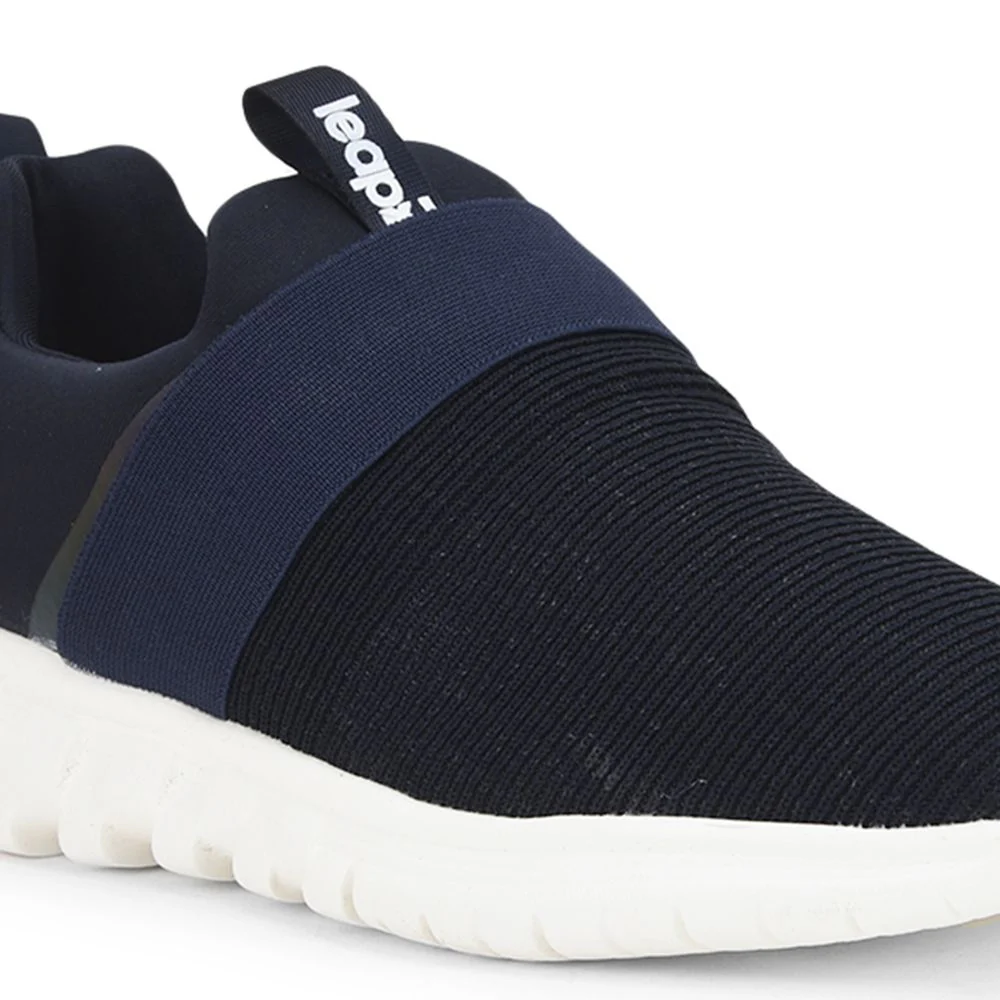 Leap7x Non Lacing Navy Blue Casual Slip on Shoes For Women MERCY By Liberty - Image 6