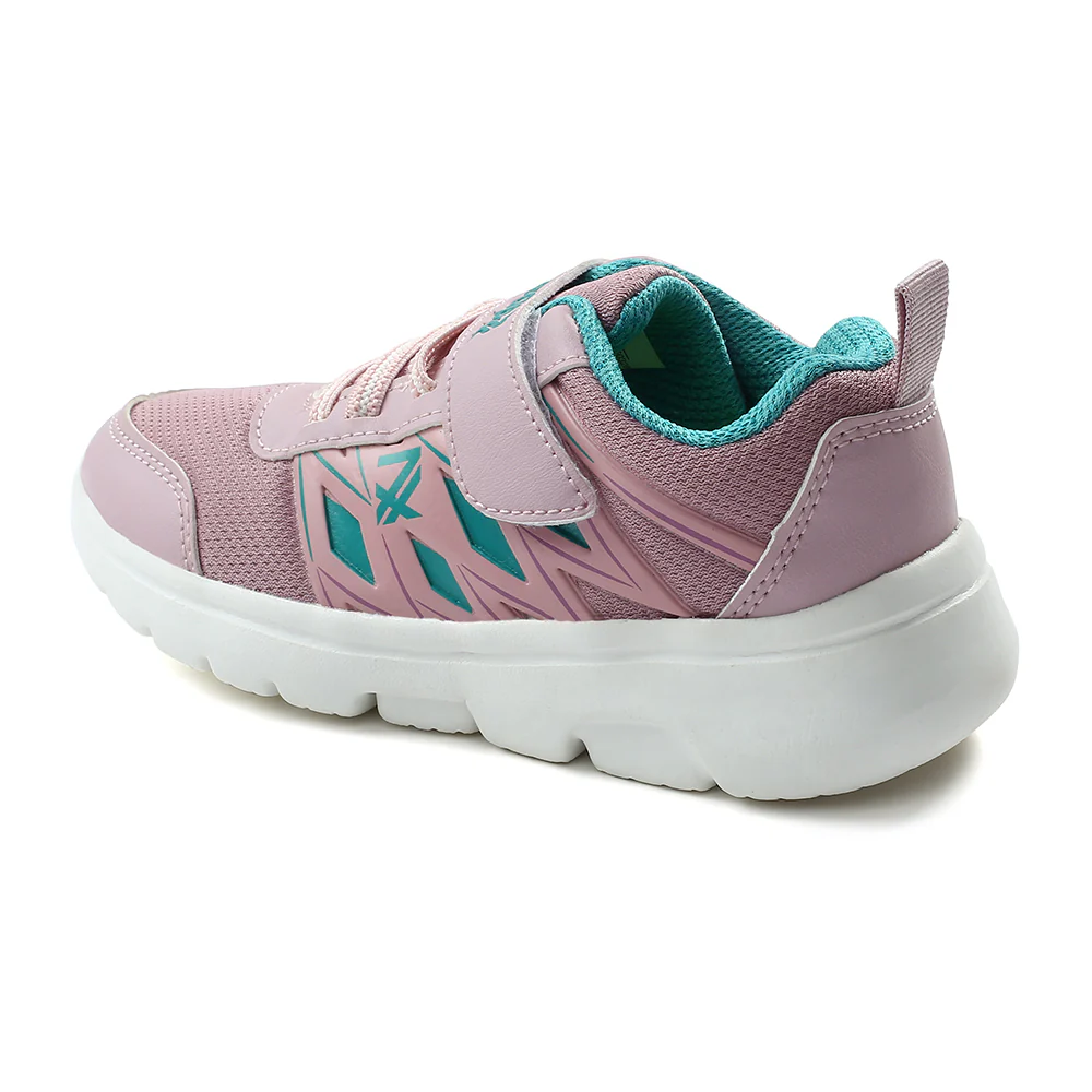 Leap7x Peach Non Lacing Velcro Casual Shoes For Kids JERRY-V By Liberty - Image 4