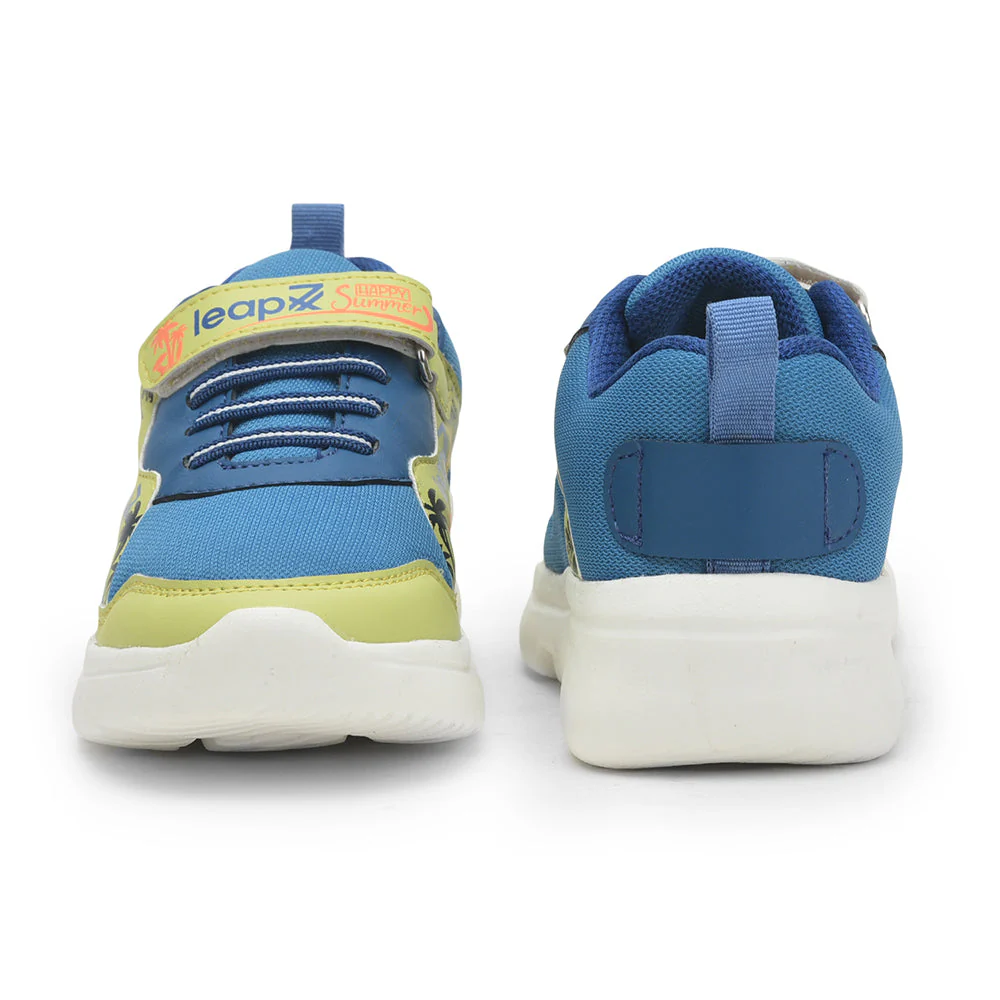 Leap7x Royal Blue Sports Non Lacing Walking Shoes For Kids TURBO-1E By Liberty - Image 6