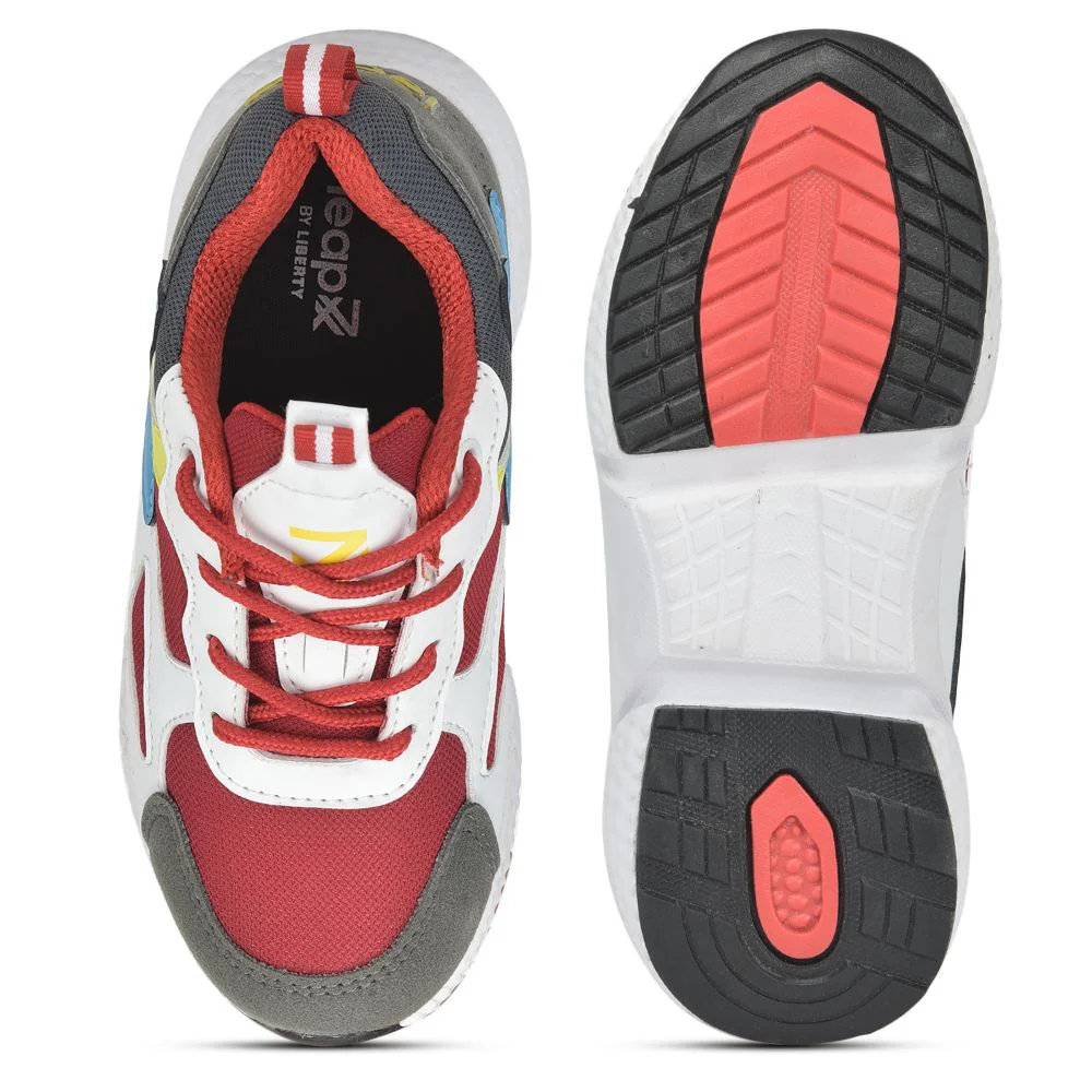 Leap7x Sports Lacing Shoe For Kids (Maroon) CARRY-03 By Liberty - Image 7