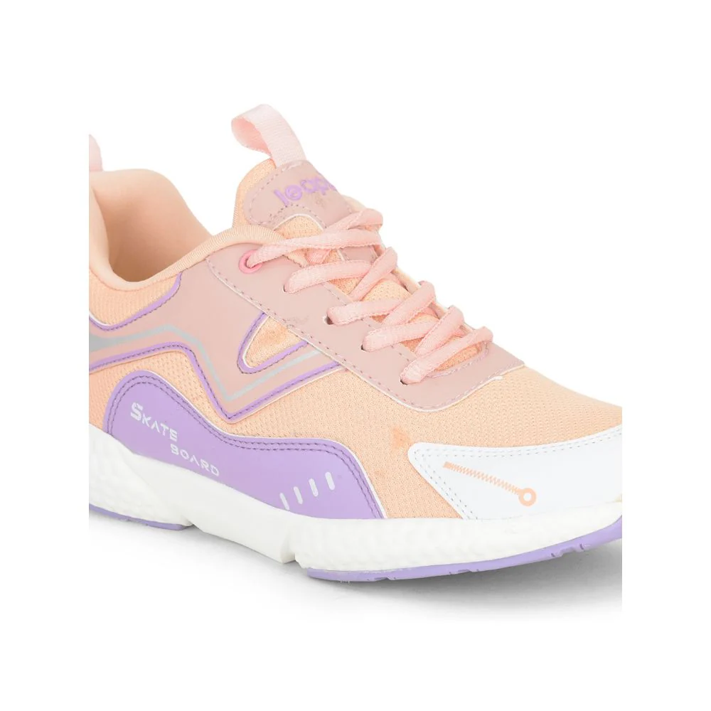 Leap7x Sports Lacing Shoe For Kids (Peach) CARRY-04L By Liberty - Image 4