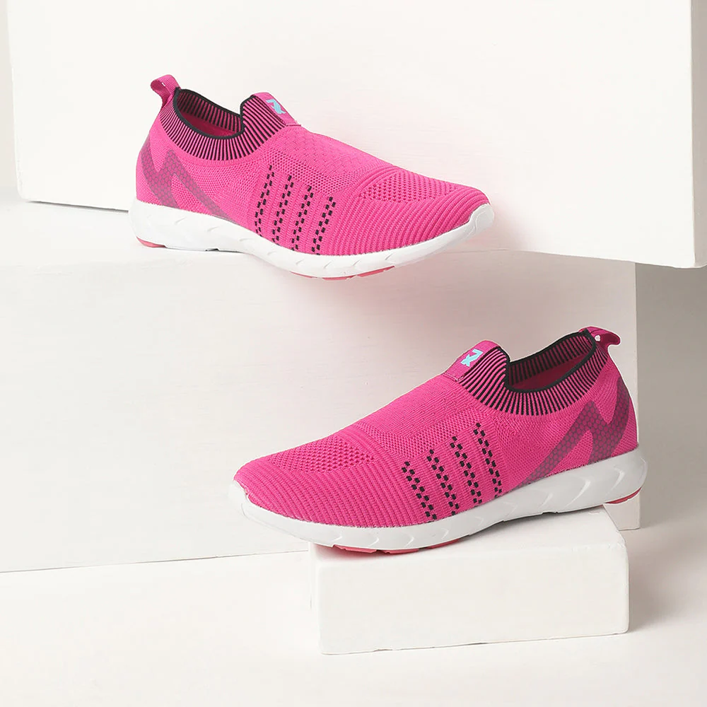 Leap7x Non Lacing Pink Casual Slip-on Shoes For Women LEWIS By Liberty - Image 3