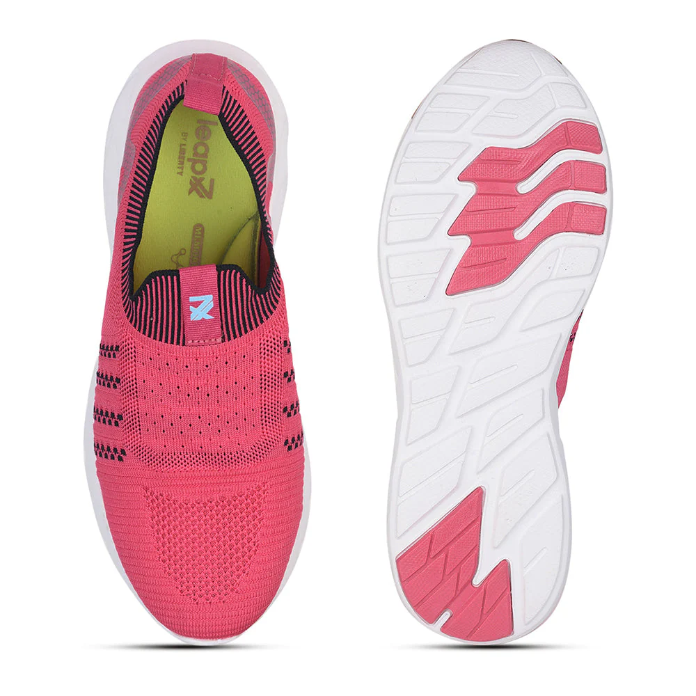Leap7x Non Lacing Pink Casual Slip-on Shoes For Women LEWIS By Liberty - Image 4