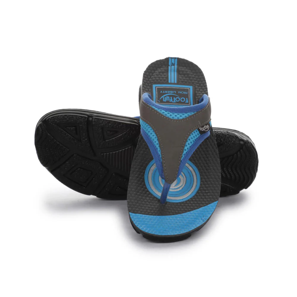 Lucy & Luke (Blue) Casual Flip Flop For Kids EASTON By Liberty - Image 7