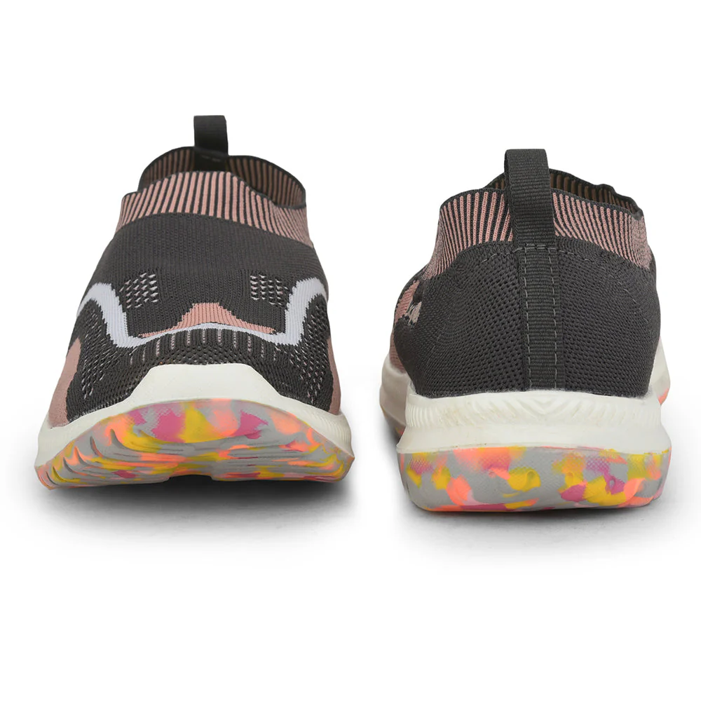 Lucy & Luke (Grey) Casual Non Lacing Shoes For Kids WING-1 By Liberty - Image 4