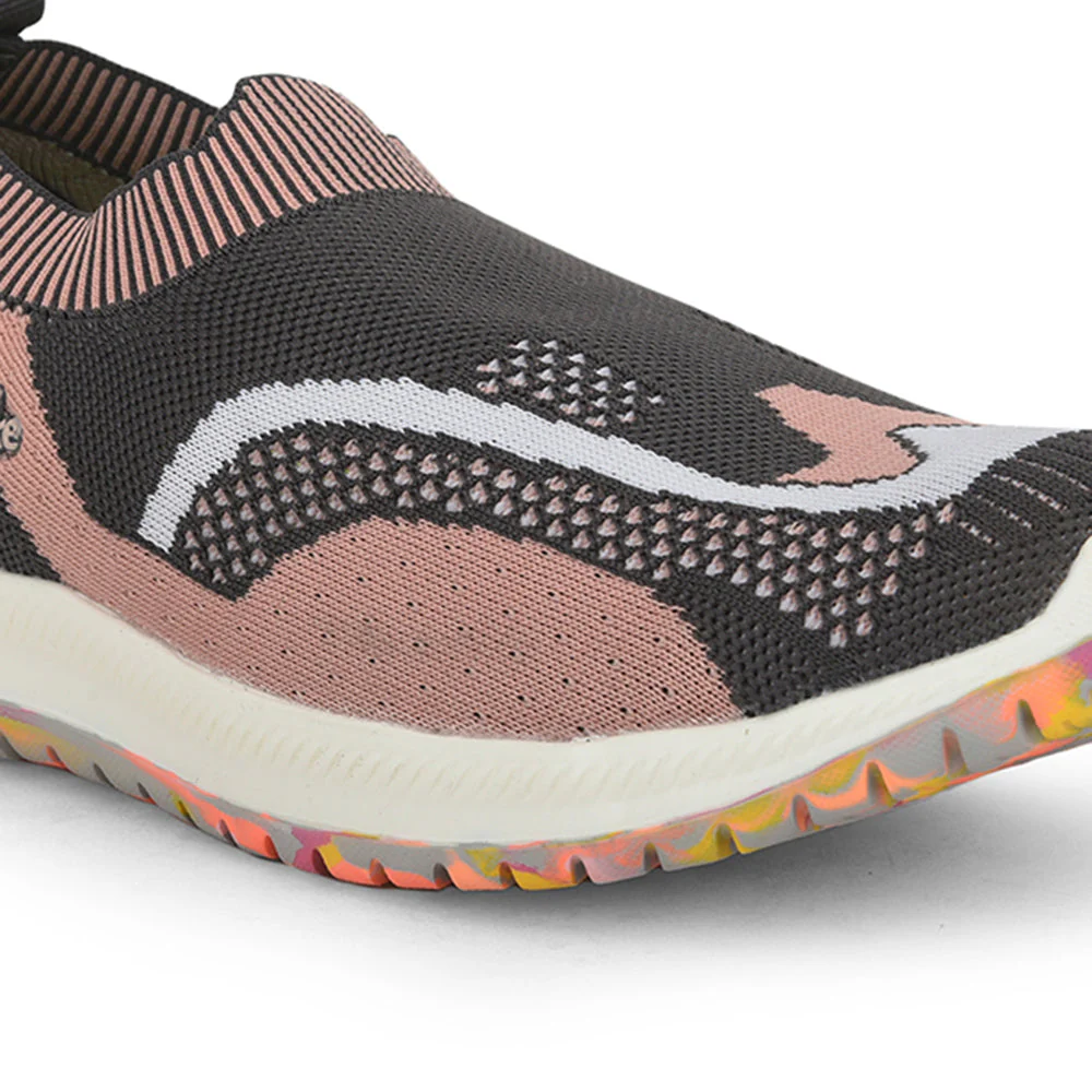 Lucy & Luke (Grey) Casual Non Lacing Shoes For Kids WING-1 By Liberty - Image 6