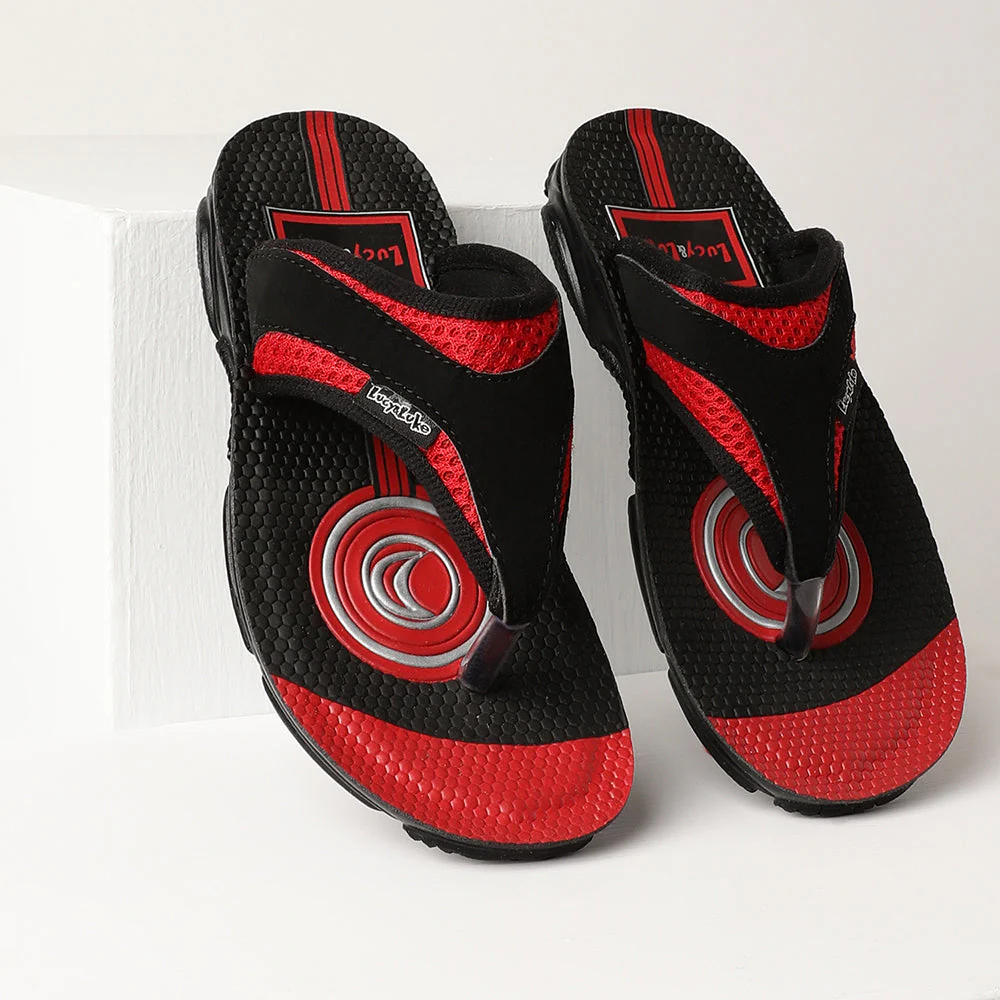 Lucy & Luke (Red) Casual Flip Flop For Kids EASTON By Liberty - Image 9