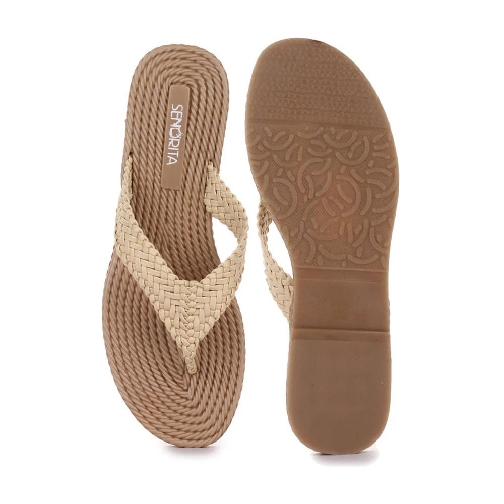 Senorita Casual (Beige) Slipper For Women LSM-0135 By Liberty - Image 3